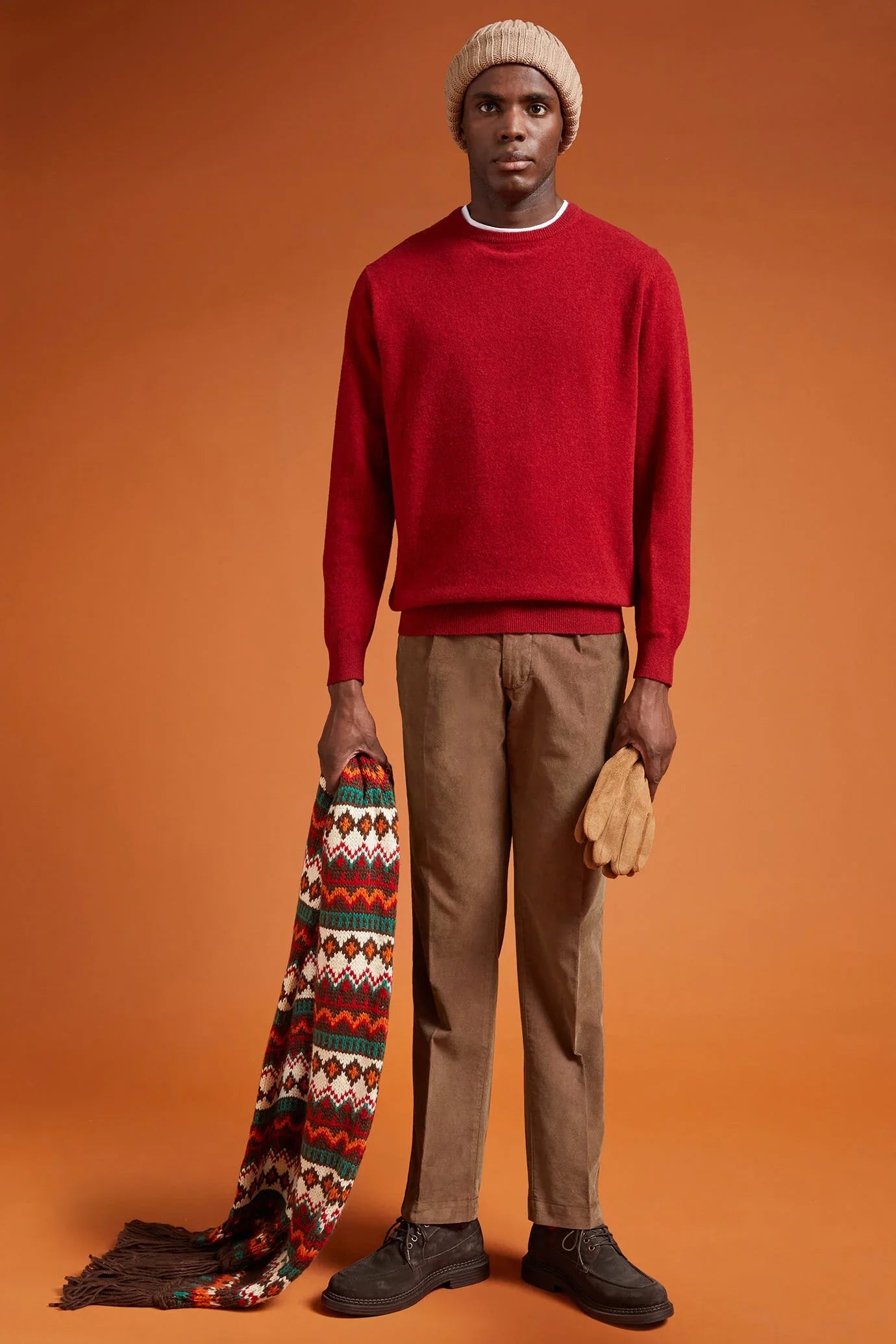 Men's regular fit lambswool jumper