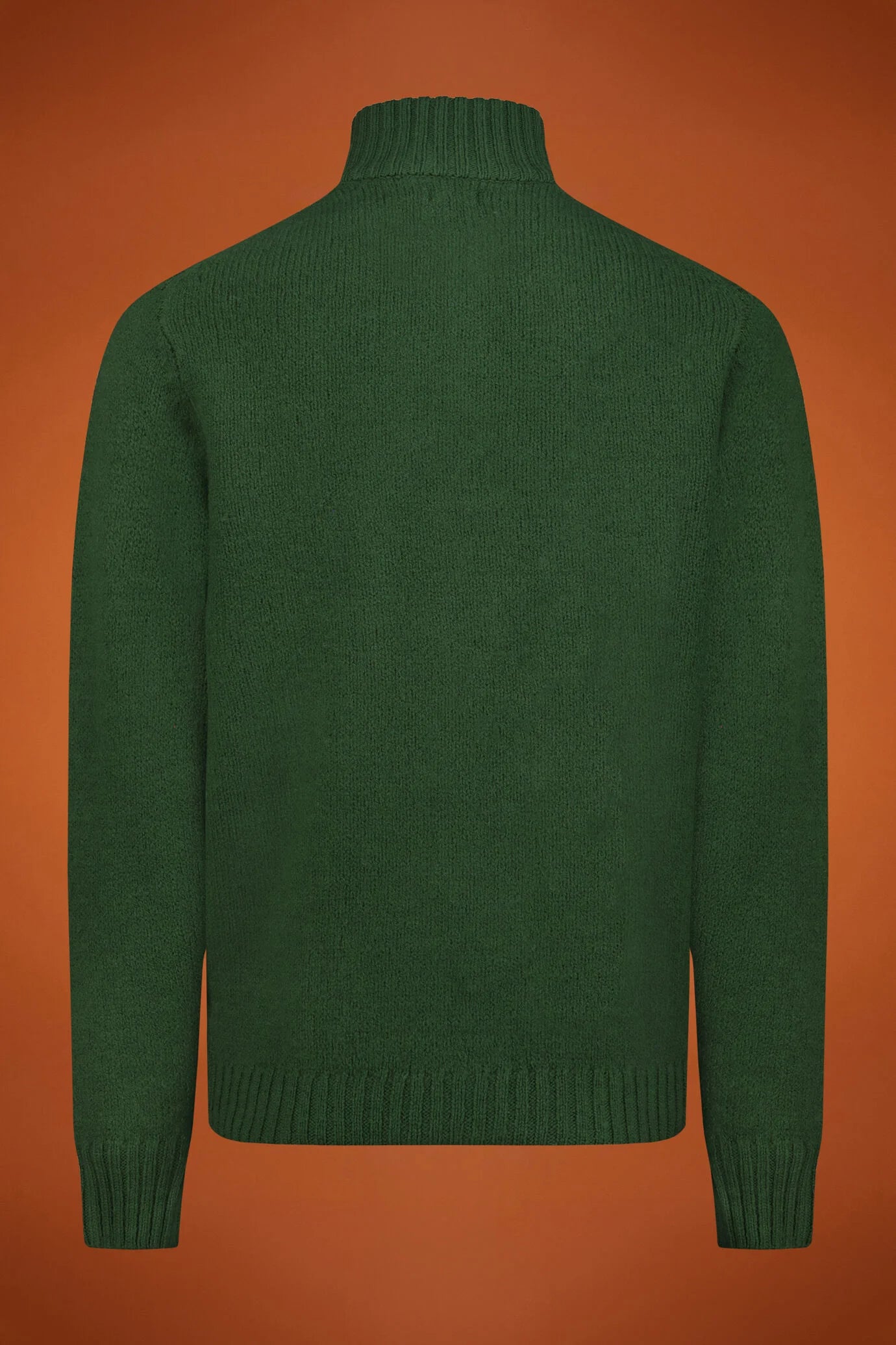 Men's zipped high neck jumper