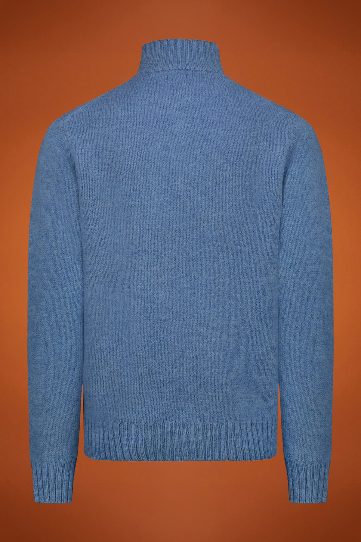 Men's zipped high neck jumper