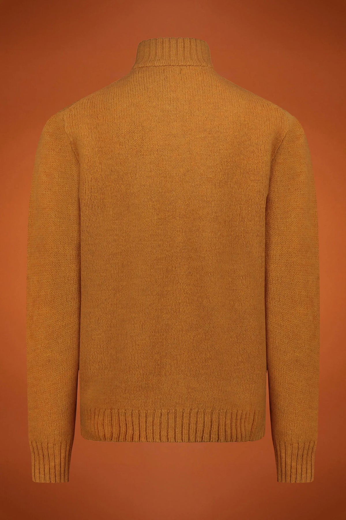 Men's zipped high neck jumper