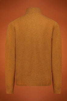 Men's zipped high neck jumper