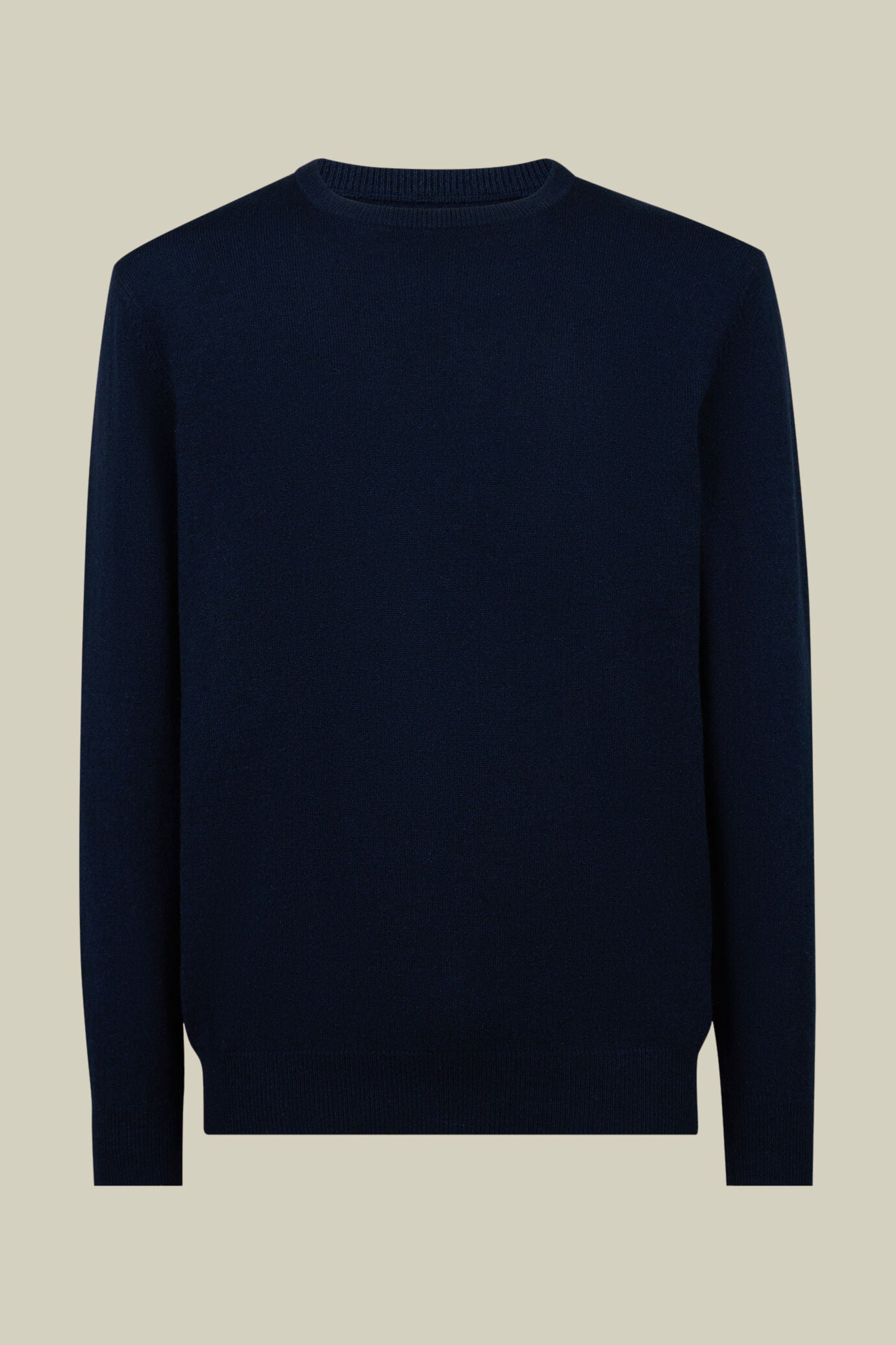 Men's regular fit crew neck jumper in 100% cashmere