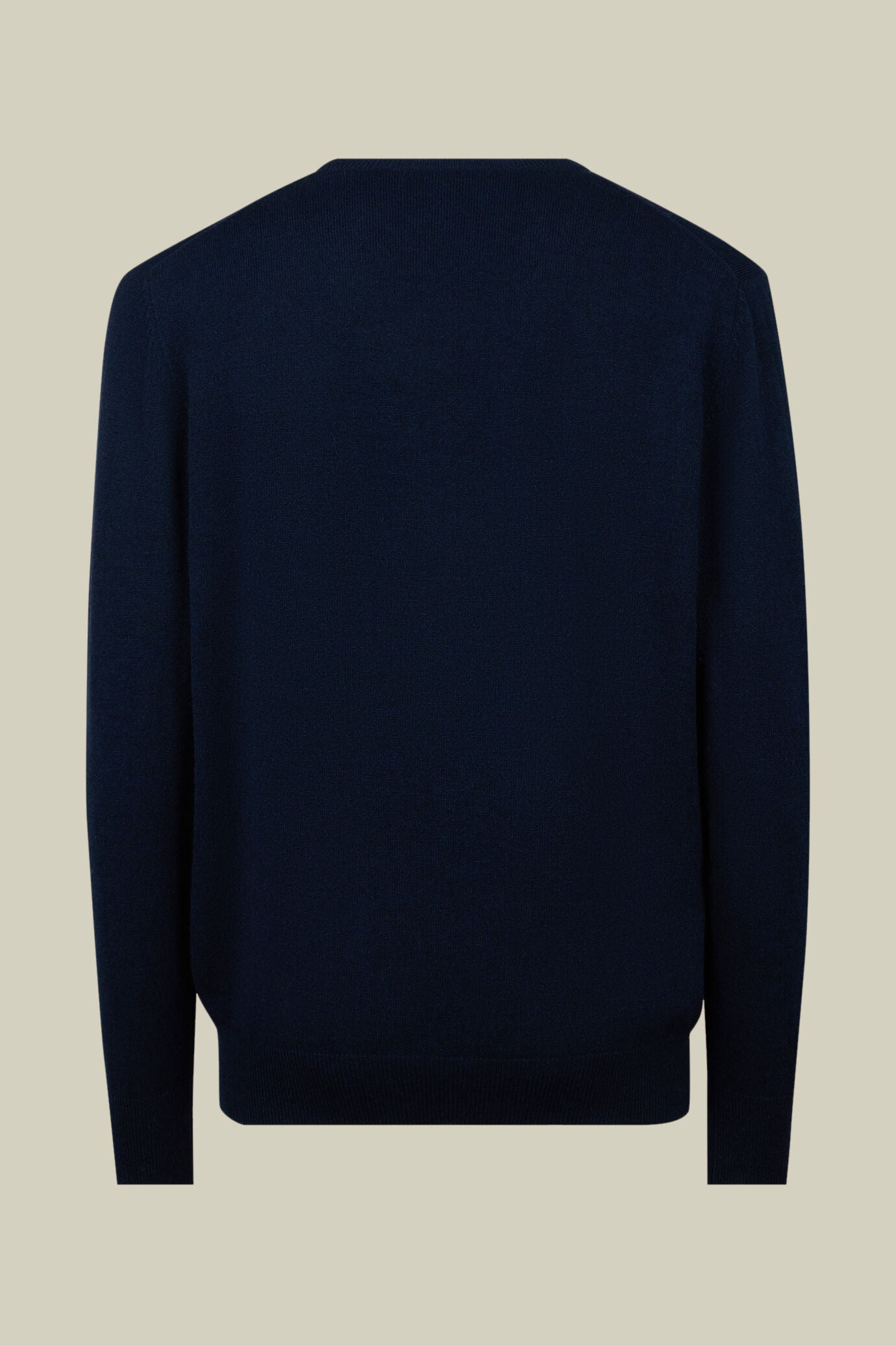 Men's regular fit crew neck jumper in 100% cashmere