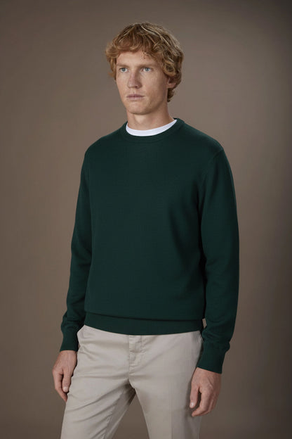 Men's regular fit crew neck jumper in 100% cashmere
