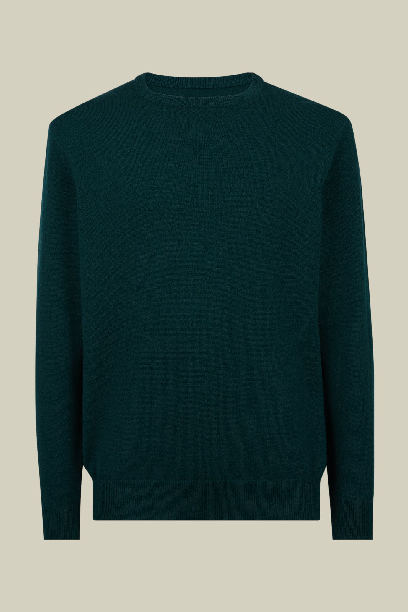Men's regular fit crew neck jumper in 100% cashmere