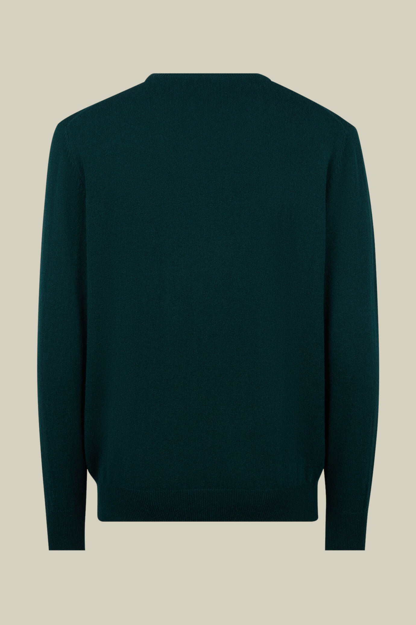 Men's regular fit crew neck jumper in 100% cashmere