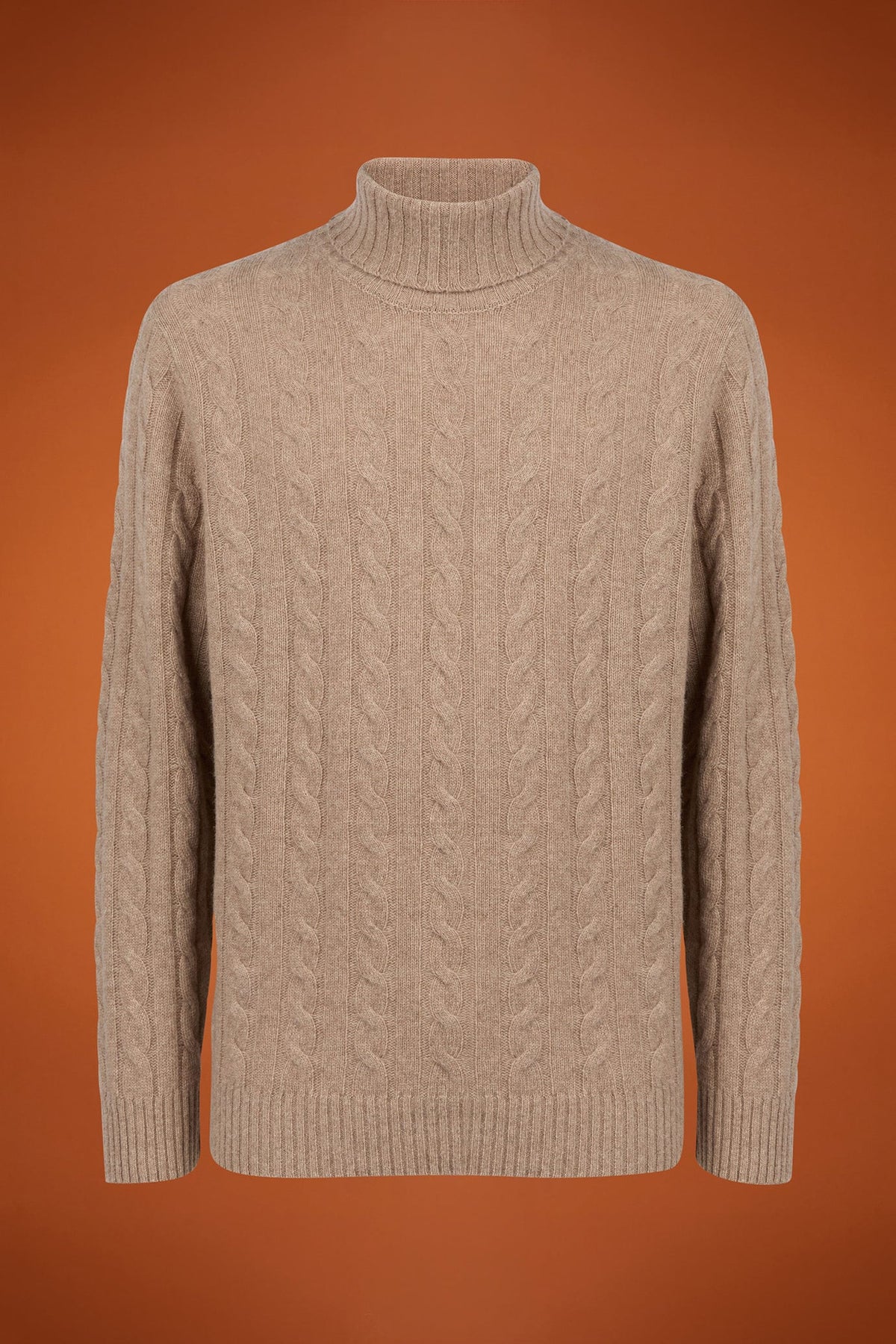 Men's lambswool high neck jumper in a regular fit