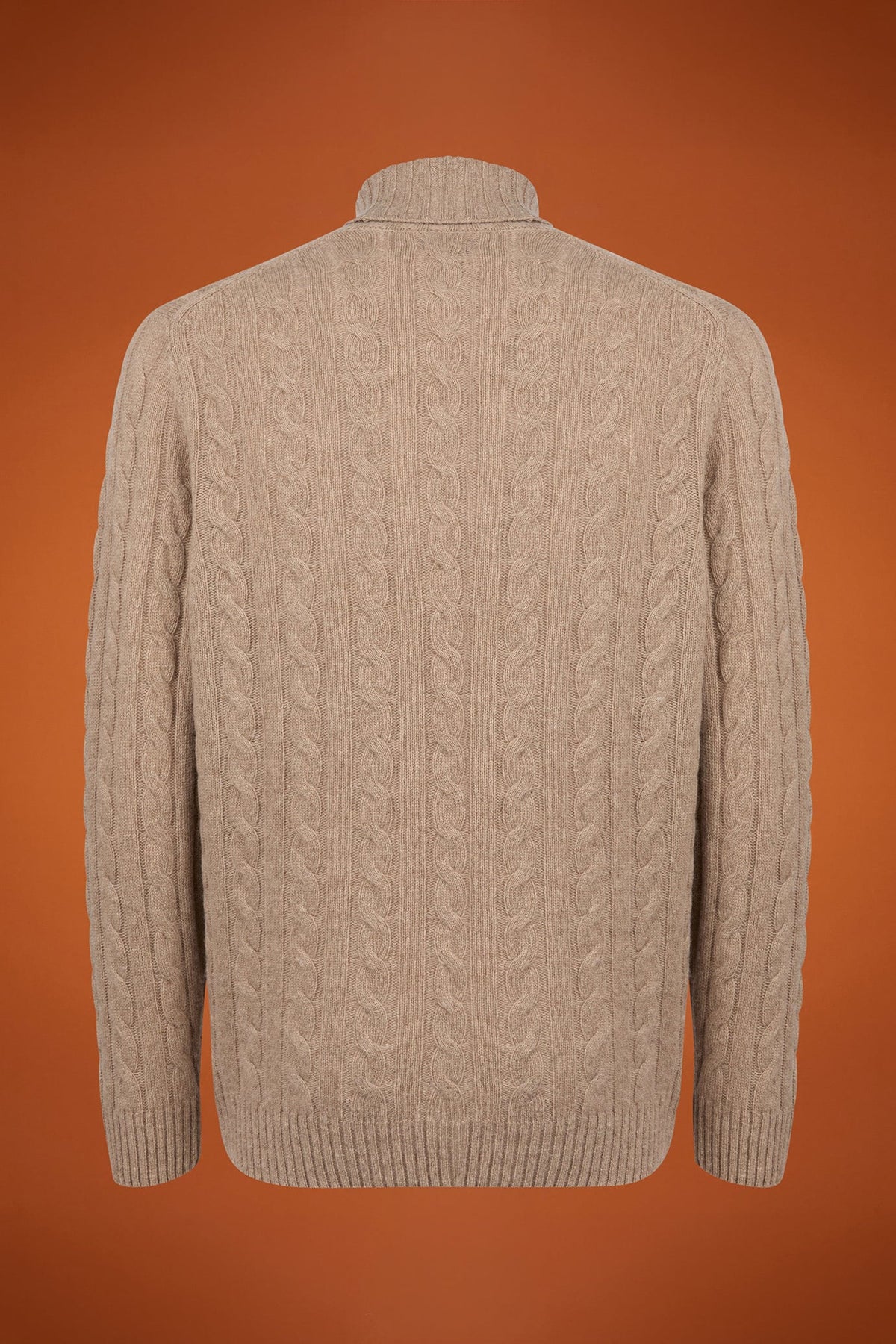 Men's lambswool high neck jumper in a regular fit