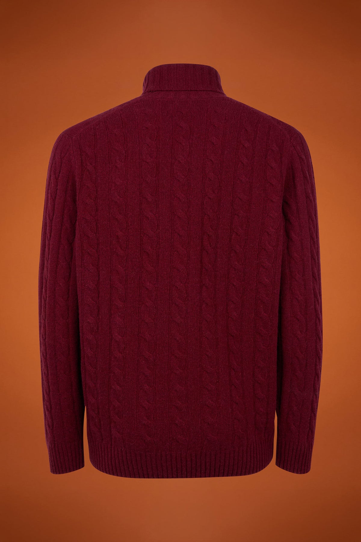 Men's lambswool high neck jumper in a regular fit