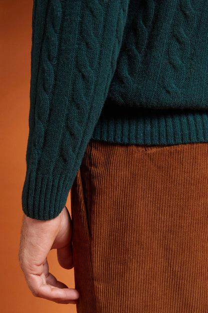 Men's lambswool high neck jumper in a regular fit