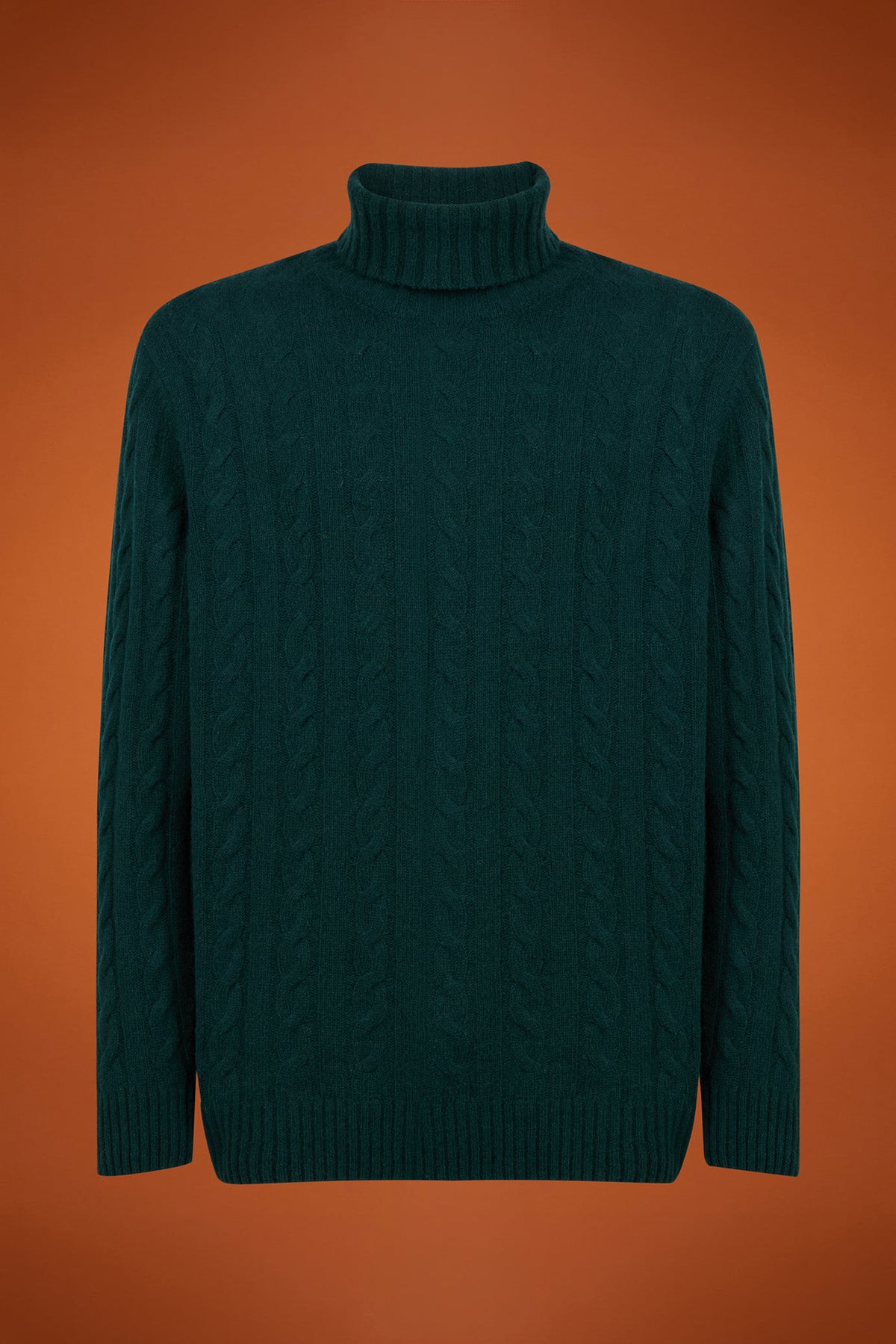 Men's lambswool high neck jumper in a regular fit