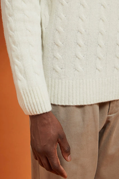 Men's lambswool high neck jumper in a regular fit