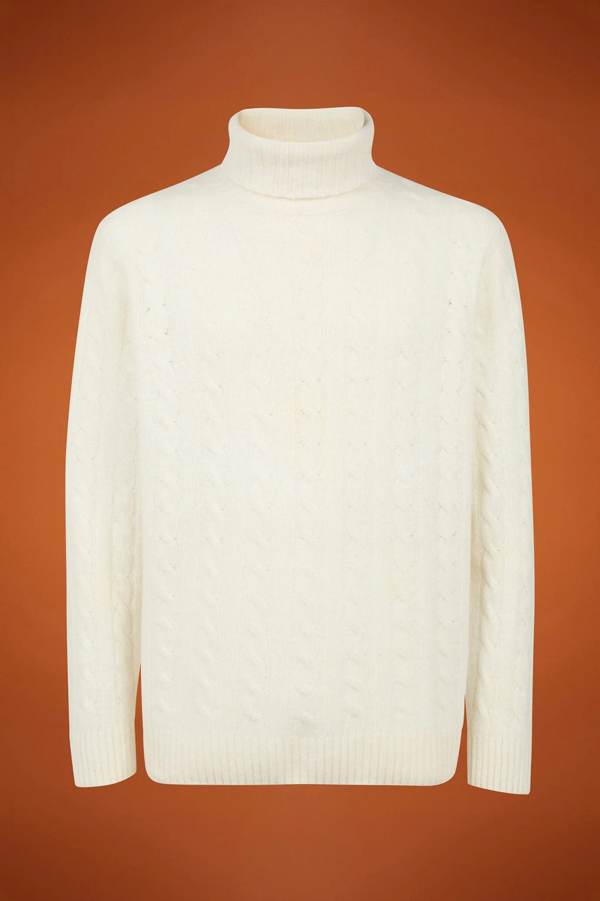 Men's lambswool high neck jumper in a regular fit