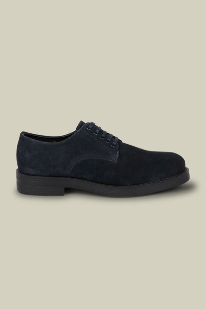 Men's Derby shoes in 100% genuine suede with rubber soles