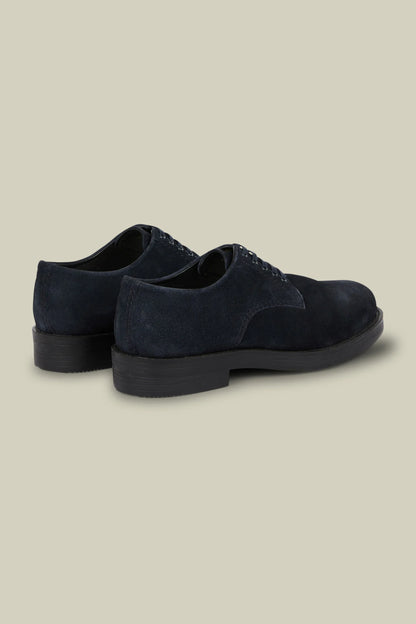 Men's Derby shoes in 100% genuine suede with rubber soles