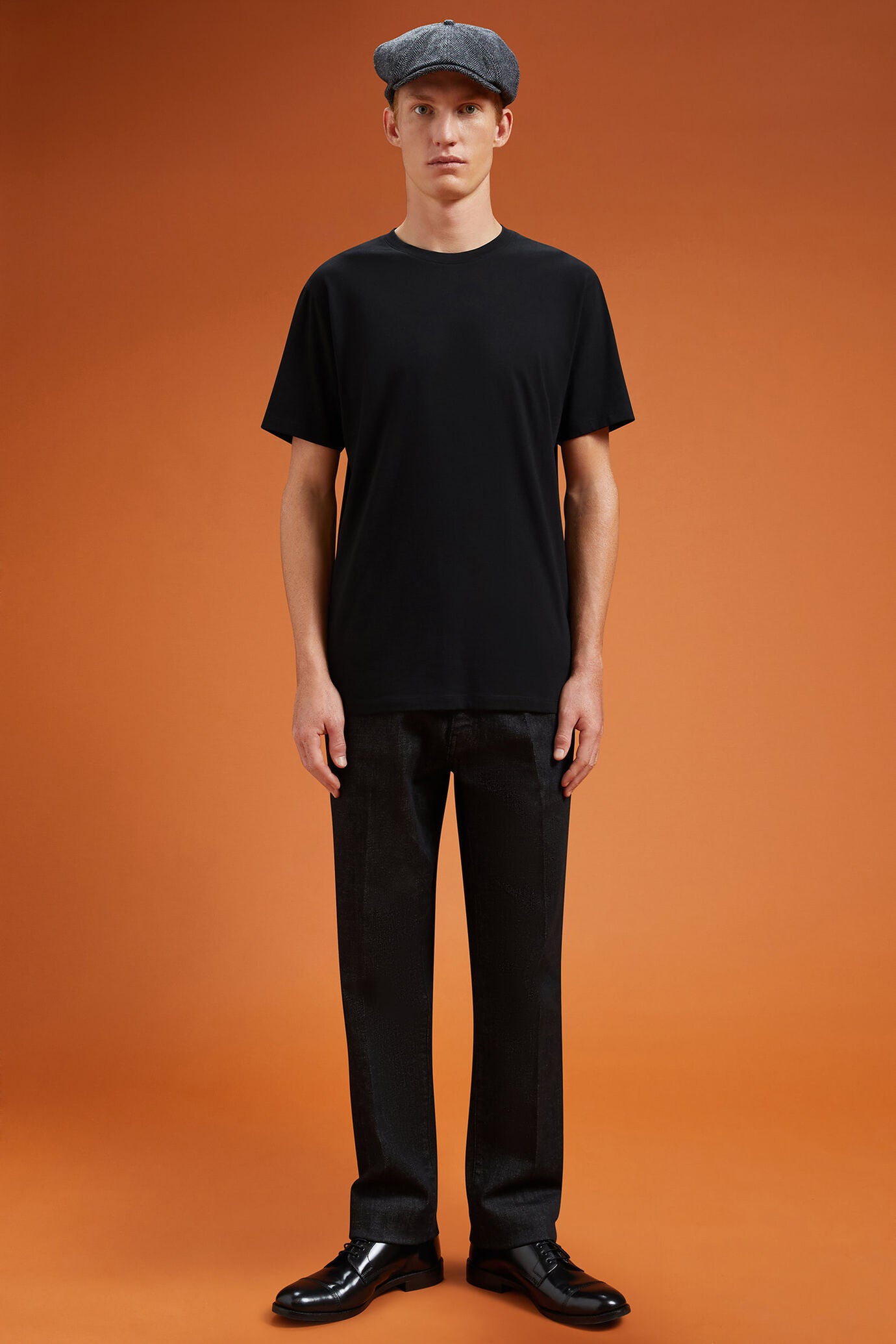 Men's 100% cotton crew neck T-shirt with short sleeves in a regular fit