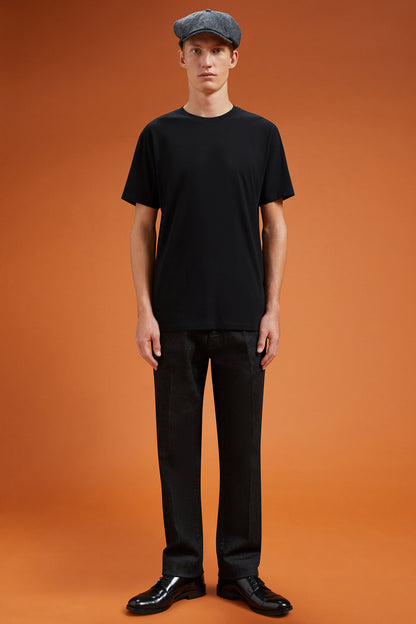 Men's 100% cotton crew neck T-shirt with short sleeves in a regular fit