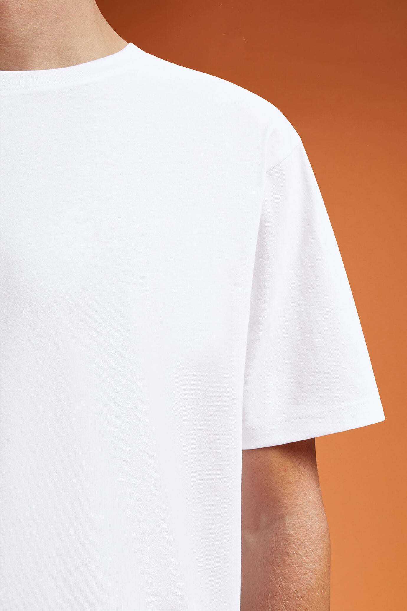 Men's 100% cotton crew neck T-shirt with short sleeves in a regular fit