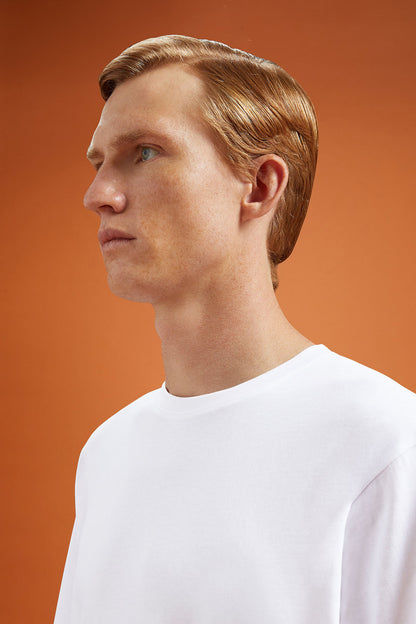 Men's 100% cotton crew neck T-shirt with short sleeves in a regular fit