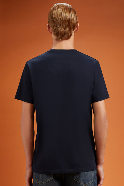 Men's 100% cotton crew neck T-shirt with short sleeves in a regular fit