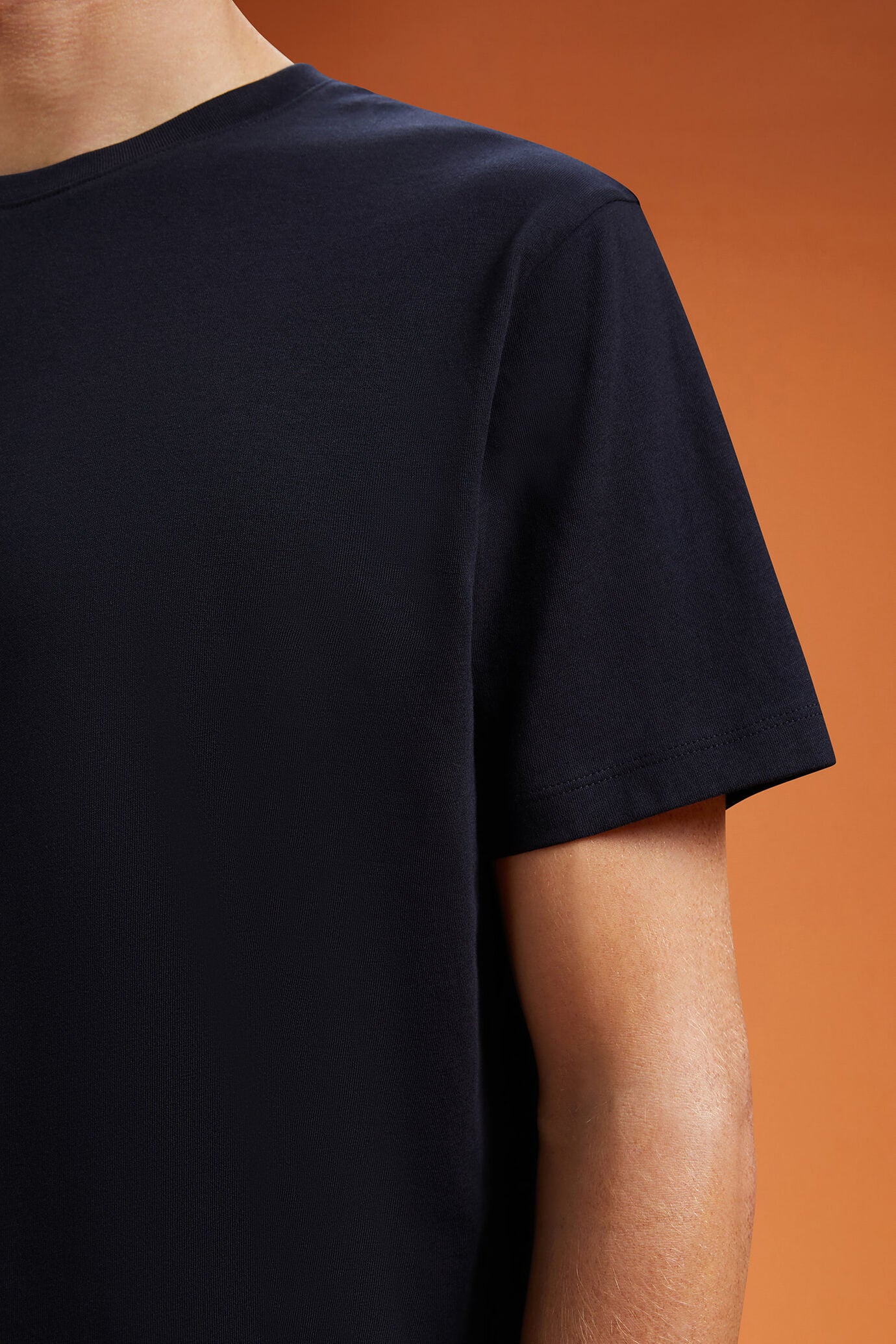 Men's 100% cotton crew neck T-shirt with short sleeves in a regular fit