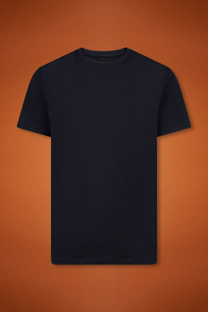 Men's 100% cotton crew neck T-shirt with short sleeves in a regular fit
