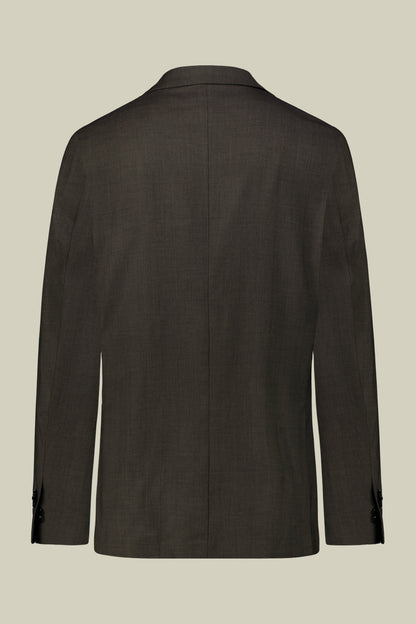 Single-breasted men's suit with single-pleat trousers in Prince of Wales check fabric