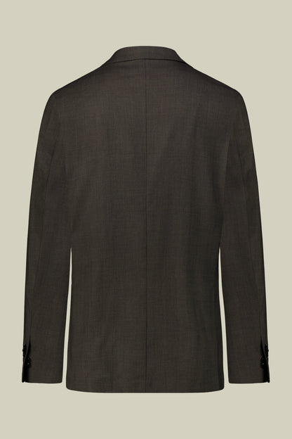 Single-breasted men's suit with single-pleat trousers in Prince of Wales check fabric