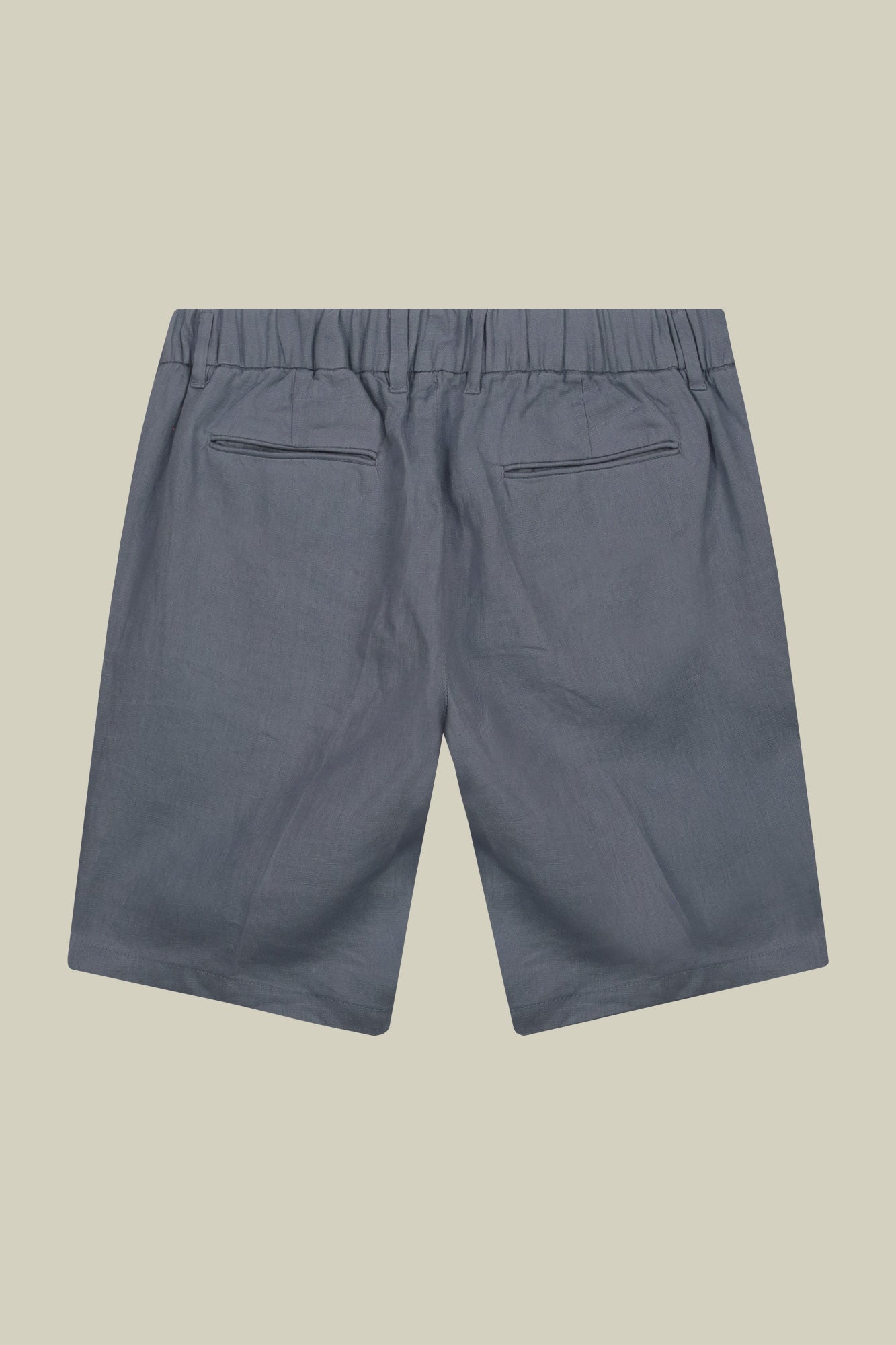 Men's Bermuda shorts with elastic waistband 100% linen