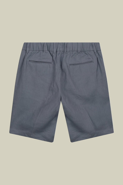 Men's Bermuda shorts with elastic waistband 100% linen