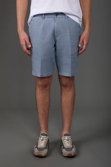 Men's Bermuda shorts with elastic waistband 100% linen