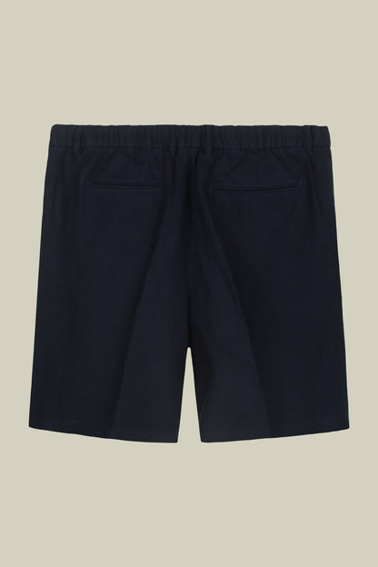 Men's Bermuda shorts with elastic waistband 100% linen
