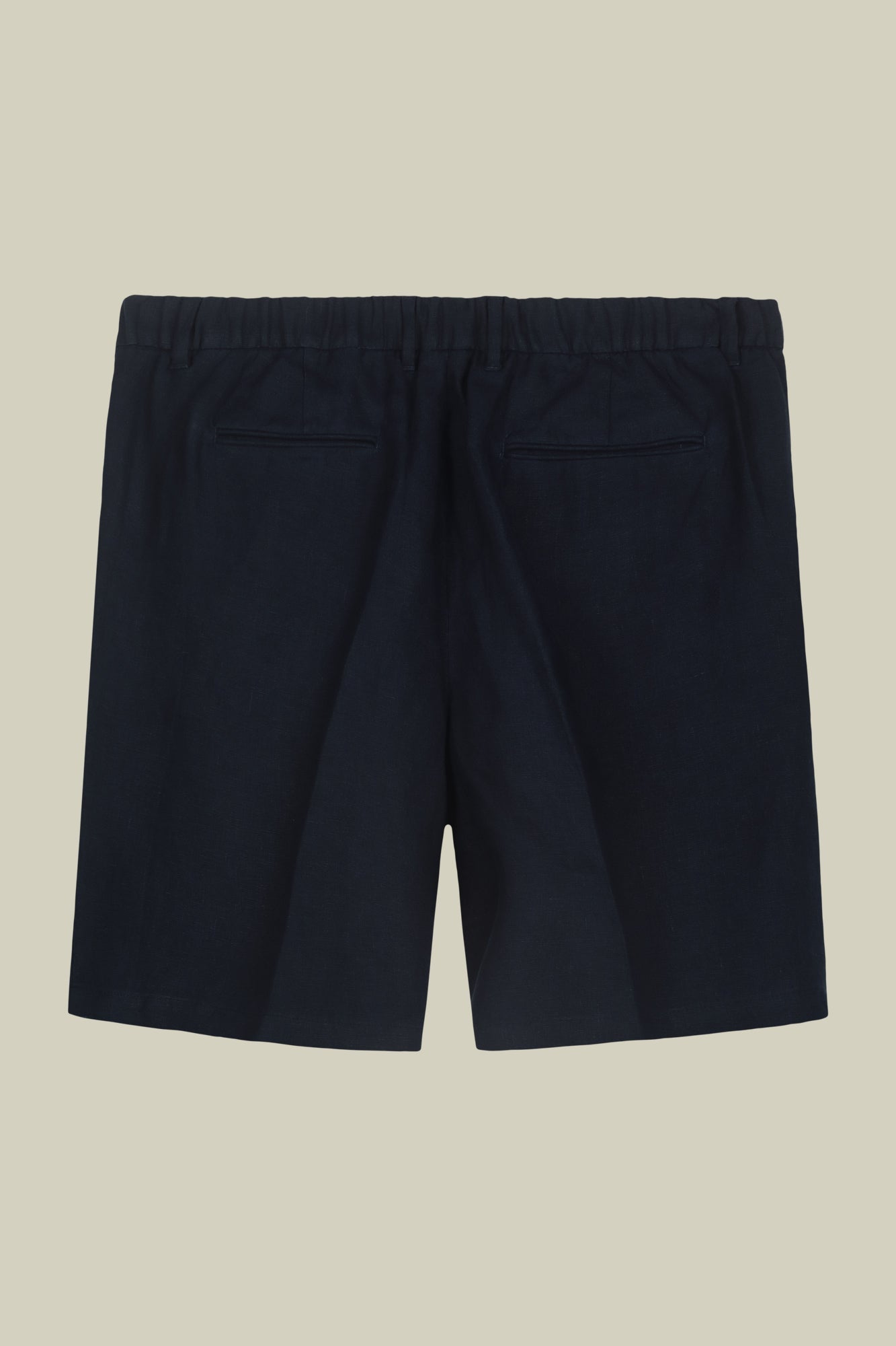 Men's Bermuda shorts with elastic waistband 100% linen