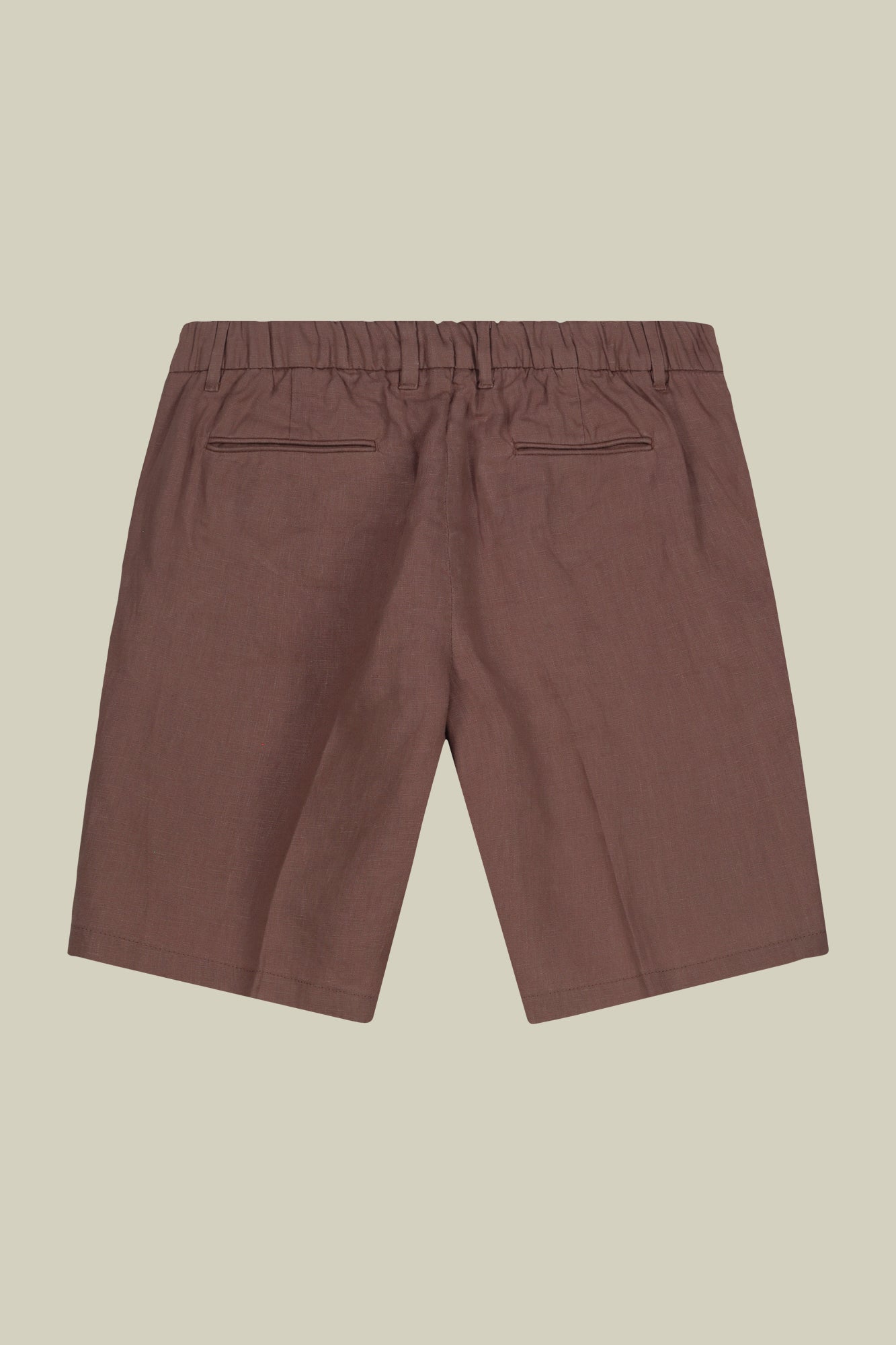 Men's Bermuda shorts with elastic waistband 100% linen