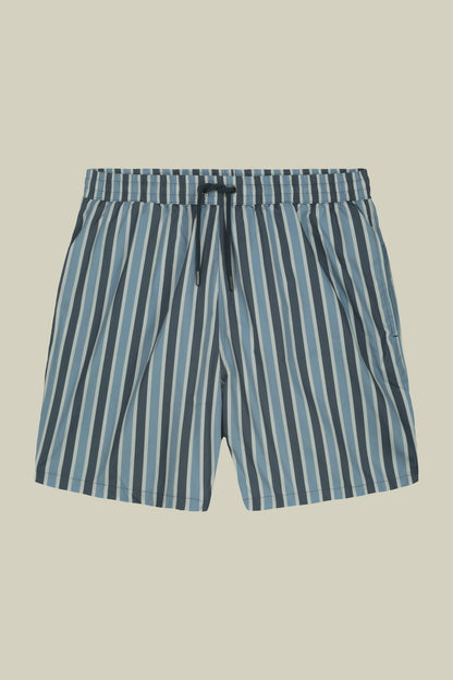 Men's swimwear with vertical striped pattern