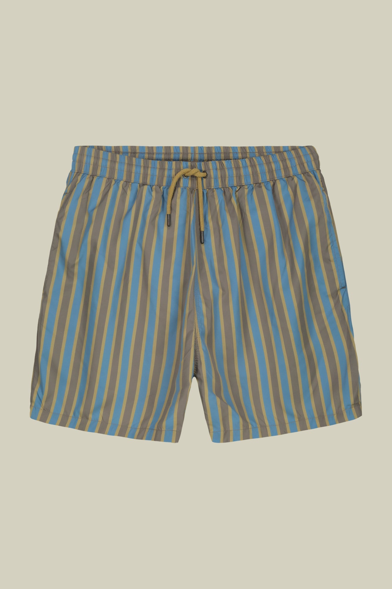 Men's swimwear with vertical striped pattern