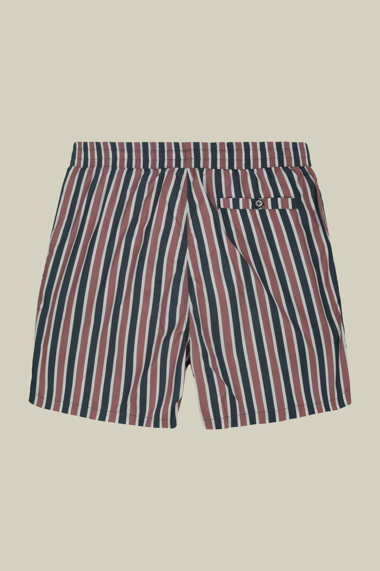 Men's swimwear with vertical striped pattern