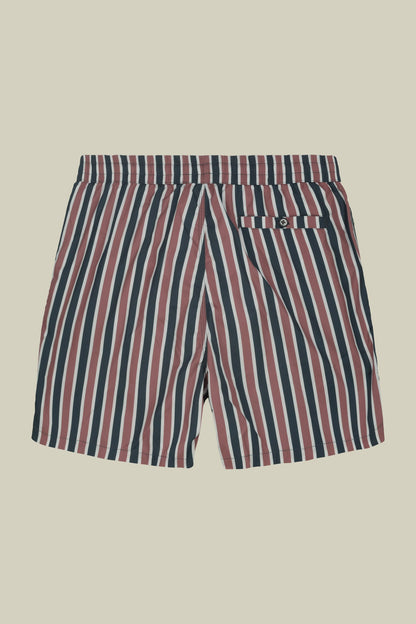 Men's swimwear with vertical striped pattern