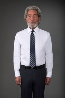 Men's shirt with classic collar, regular fit White