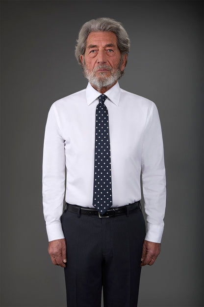 Men's shirt with classic collar, regular fit White