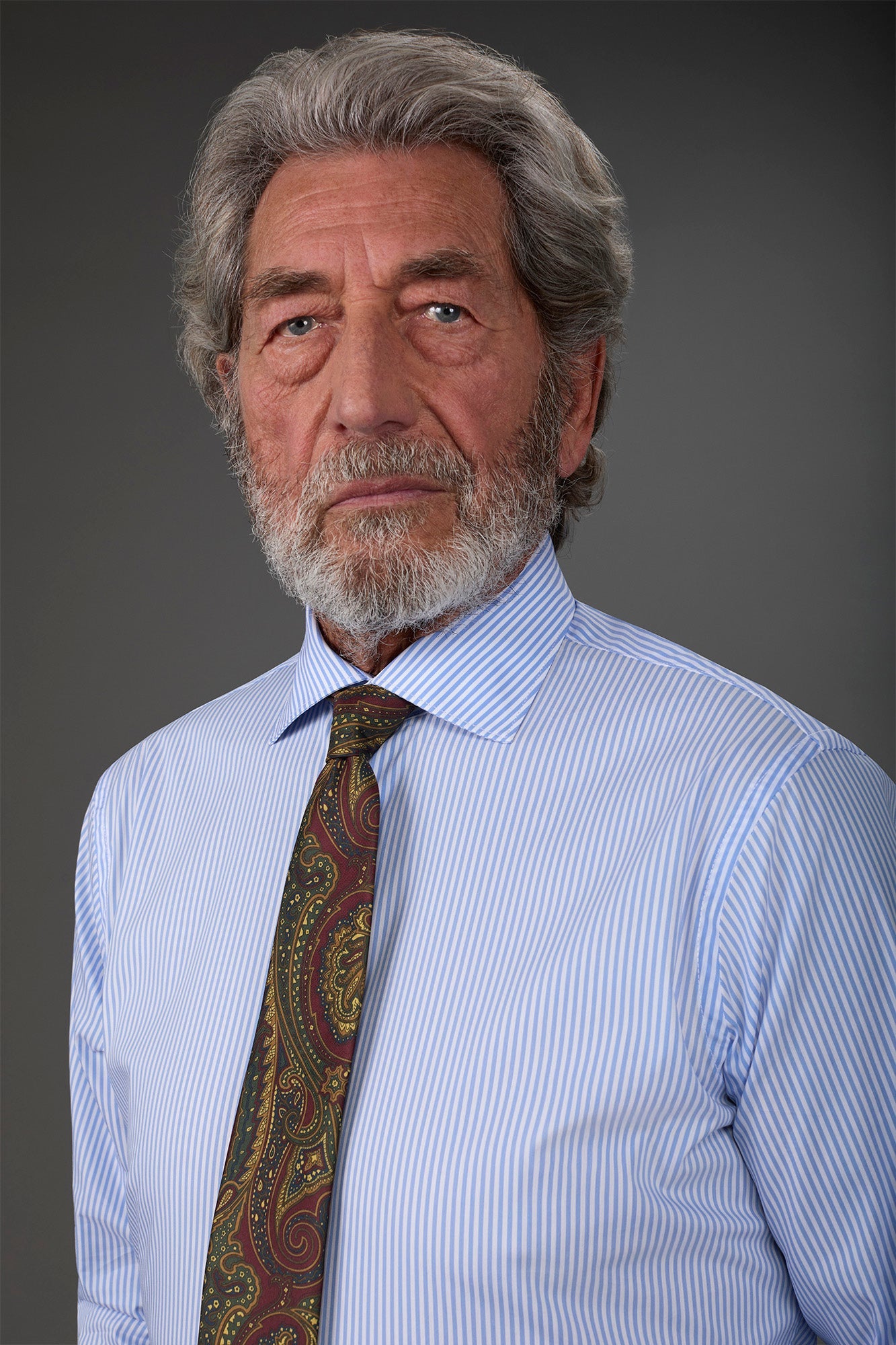 Men's technical shirt with classic collar