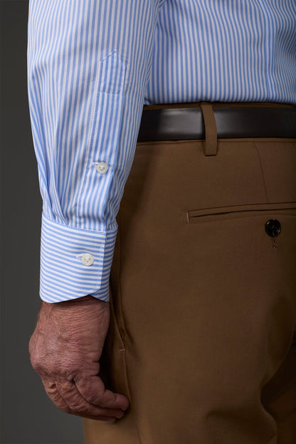 Men's technical shirt with classic collar