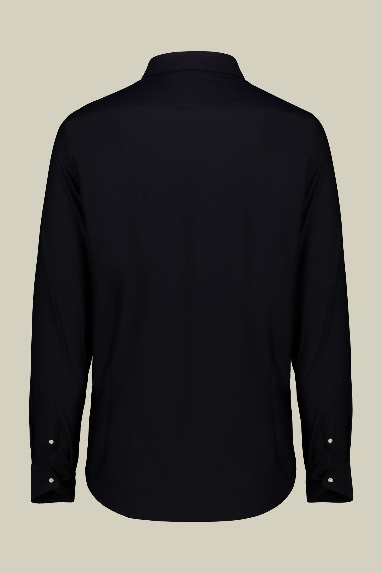 Men's stretch shirt with classic collar in twill construction stretch nylon fabric