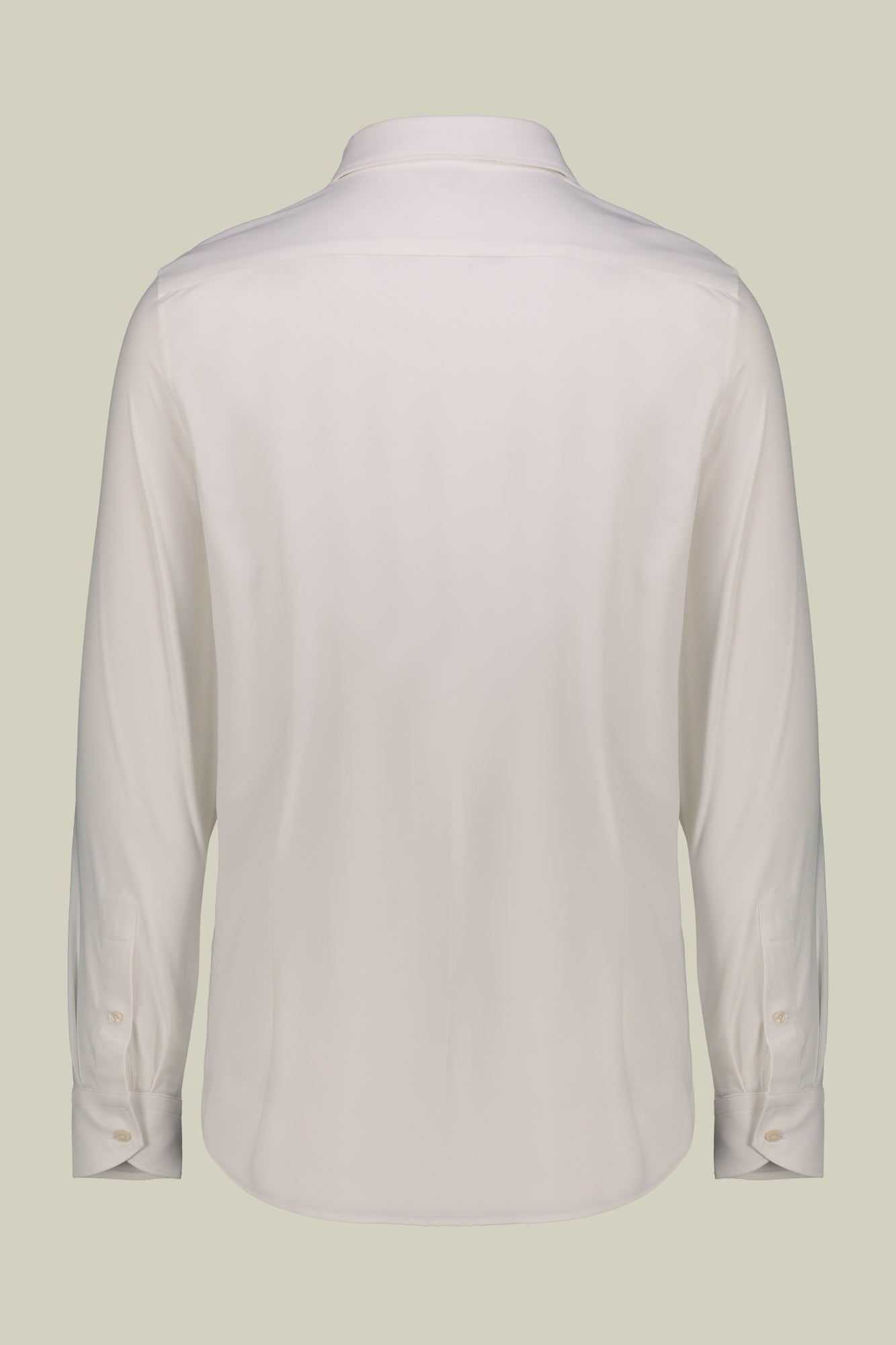 Men's stretch shirt with classic collar in twill construction stretch nylon fabric