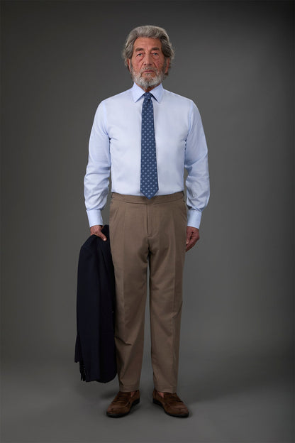 Men's shirt with classic collar, lightweight Oxford fabric