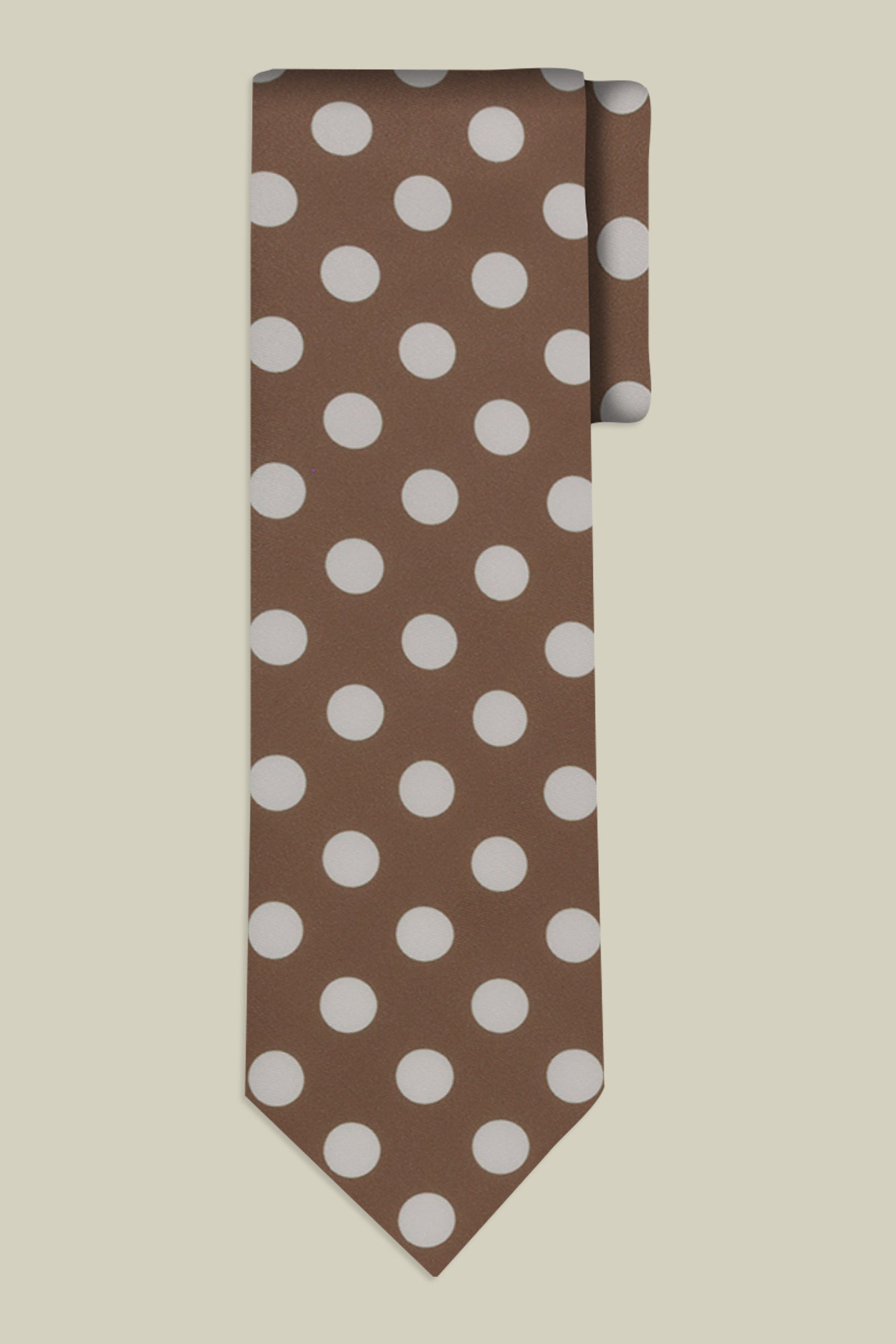 Men's macro polka dot tie