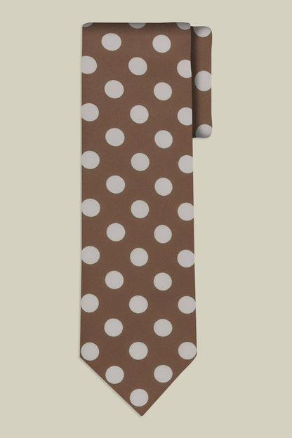 Men's macro polka dot tie