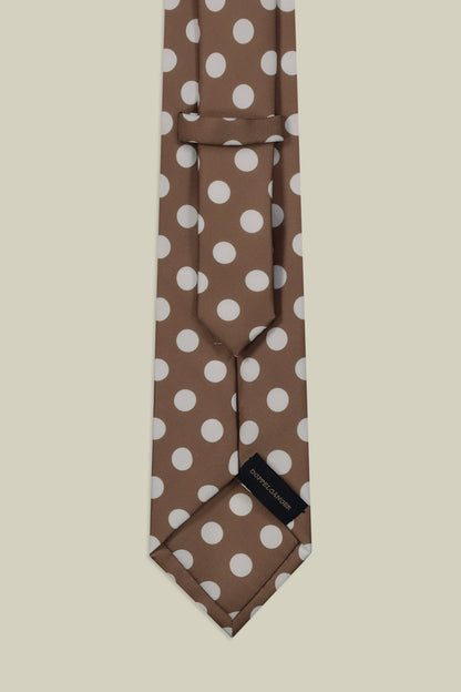 Men's macro polka dot tie