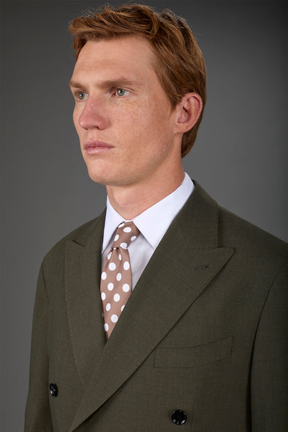 Men's macro polka dot tie