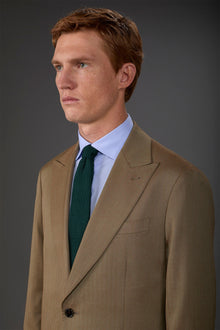 Men's single-colour woven tie Green